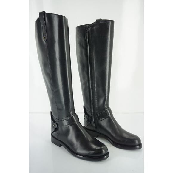 Tory Burch Derby Riding Boot Size 4.5 Ankle Strap Cut Out Logo - Picture 8 of 11